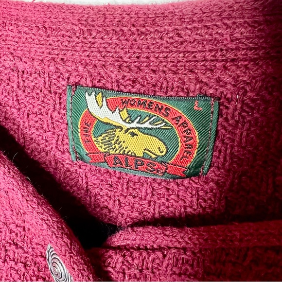 Vintage maroon sweater size L - Picture 3 of 4